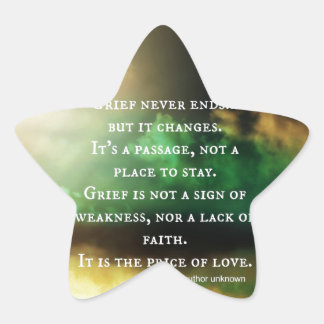 GRIEF never ends Star Sticker