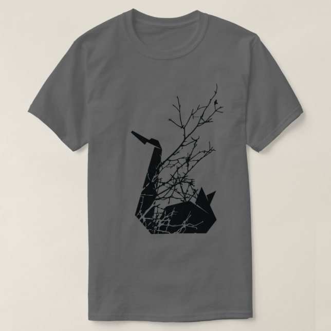 Grief Swan Takes Flight T-Shirt (Design Front)