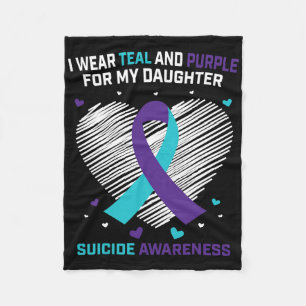 Grieving Gifts Loss Of Daughter Suicide Awareness  Fleece Blanket