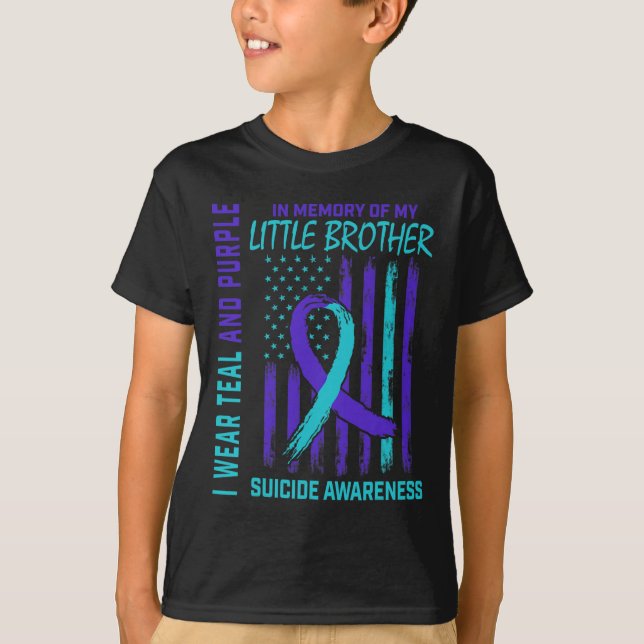 Grieving Gifts Loss Of Little Brother Suicide Awar T-Shirt (Front)