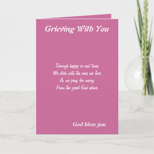 Grieving with you greeting cards