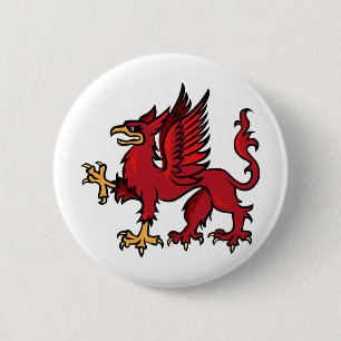 Griffin 6 Cm Round Badge