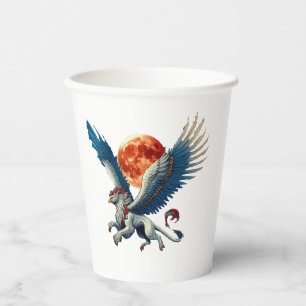 Griffin and Moon Paper Cups