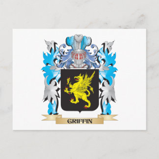 Griffin Coat of Arms - Family Crest Postcard