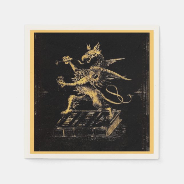 Griffin Cocktail Napkin (Front)