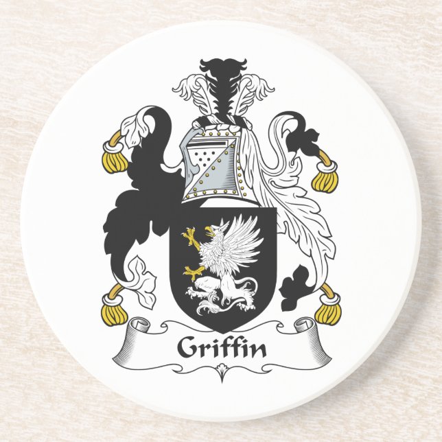 Griffin Family Crest Coaster (Front)