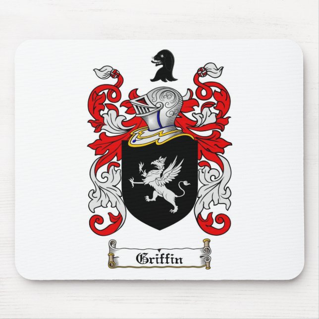GRIFFIN FAMILY CREST -  GRIFFIN COAT OF ARMS MOUSE PAD (Front)