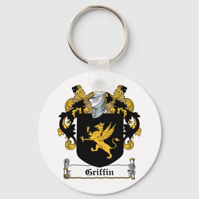 Griffin Family Crest Key Ring (Front)