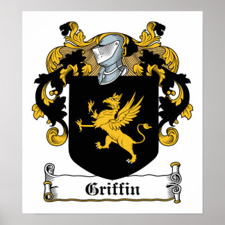 Griffin Family Crest Poster