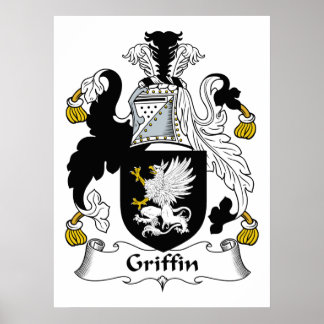 Griffin Family Crest Poster