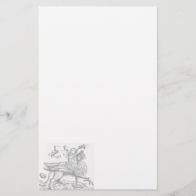 Griffin / Gryphon Gothic Stationery (Front)