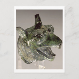 Griffin head, fragment of a cauldron attachment, f postcard