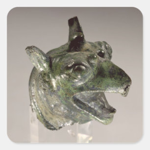 Griffin head, fragment of a cauldron attachment, f square sticker