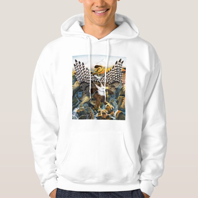 Griffin in Waterfall Hoodie (Front)