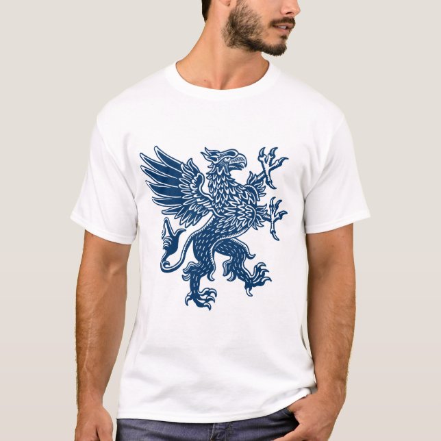 Griffin - Indigo Blue Style T-Shirt (Front)