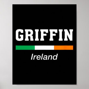 Griffin Irish Family Name St Patricks Day Ireland  Poster
