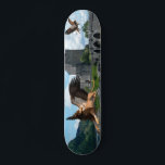 Griffin Mythological Animal  Medieval Castle Skateboard<br><div class="desc">This design may be personalized by choosing the customize option to add text or make other changes. If this product has the option to transfer the design to another item, please make sure to adjust the design to fit if needed. Contact me at colorflowcreations@gmail.com if you wish to have this...</div>