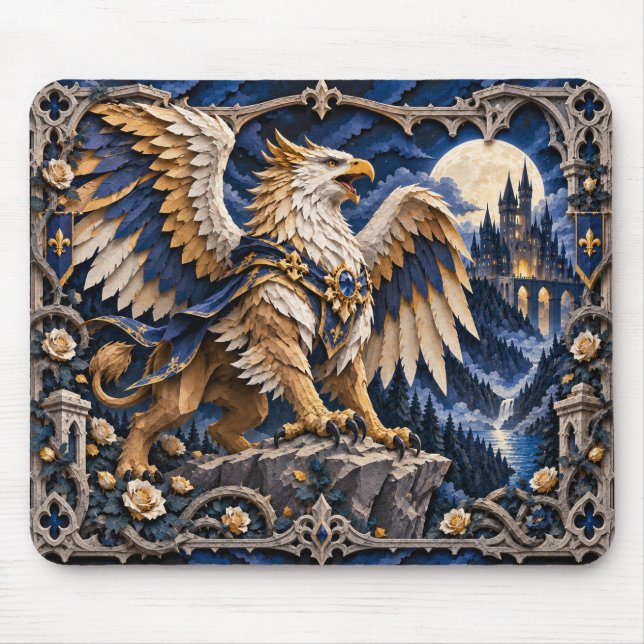 Griffin, Paper Cut Monster Mouse Pad (Front)