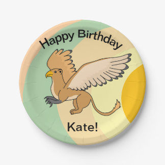 Griffin paper plate