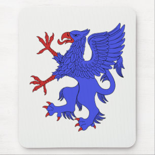 Griffin Rampant Azure Mouse Pad