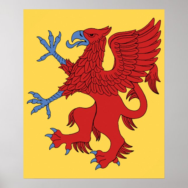 Griffin Rampant Gules Poster (Front)