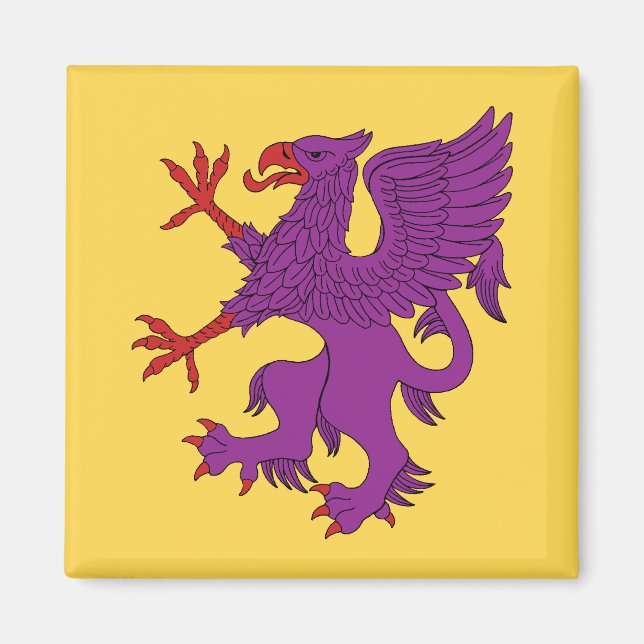 Griffin Rampant Purpure Magnet (Front)