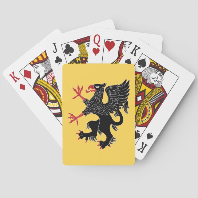 Griffin Rampant Sable Playing Cards (Back)