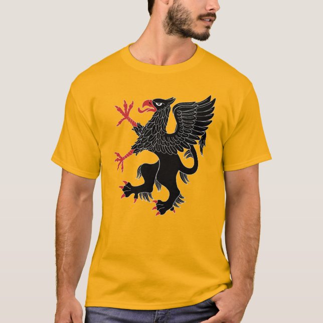 Griffin Rampant Sable T-Shirt (Front)