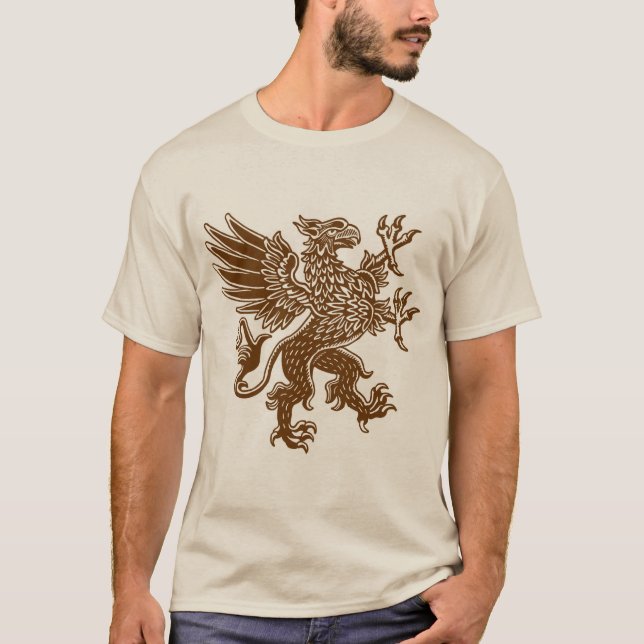 Griffin - Walnut Brown T-Shirt (Front)