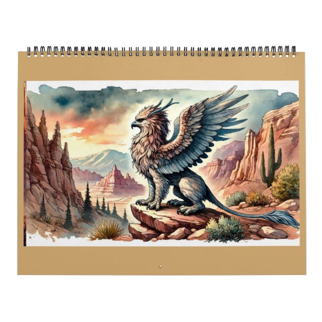 Griffins, Dragons, & Desolate landscapes Calendar (Cover)