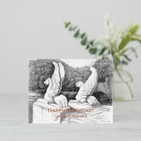 Griffins sculpture monochrome