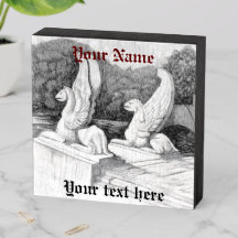 Griffins sculpture monochrome pencil Art