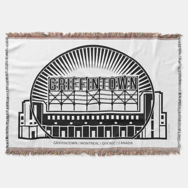 Griffintown Landmark Throw Blanket (Front)