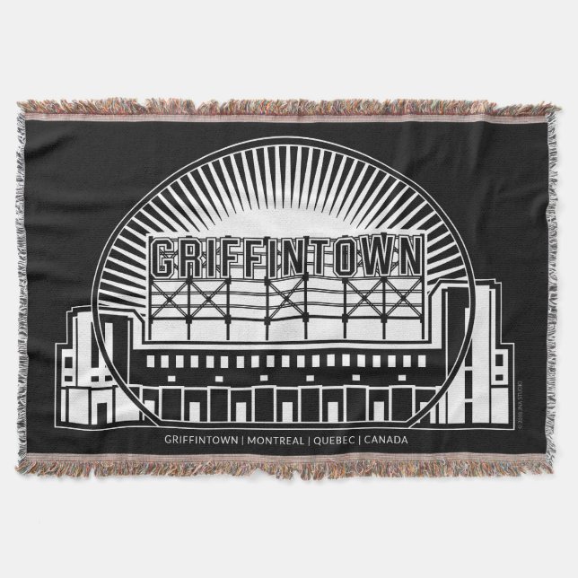 Griffintown Landmark Throw Blanket (Front)