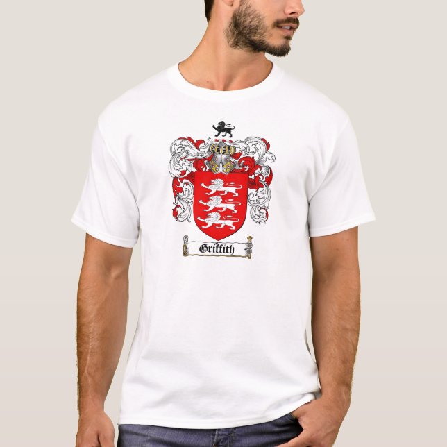 GRIFFITH FAMILY CREST -  GRIFFITH COAT OF ARMS T-Shirt (Front)