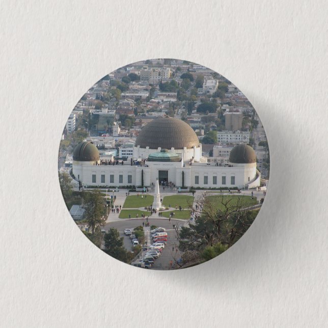 Griffith Observatory 3 Cm Round Badge (Front)