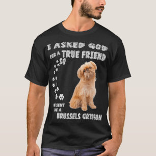 Griffon Belge Dog Mum Dad Costume, Cute Brussels G T-Shirt