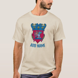 Griffon  Winged  Crest Shield, add name, T-Shirt