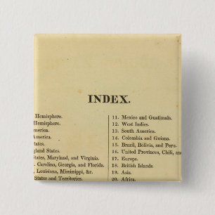 Grigg's American school atlas 15 Cm Square Badge