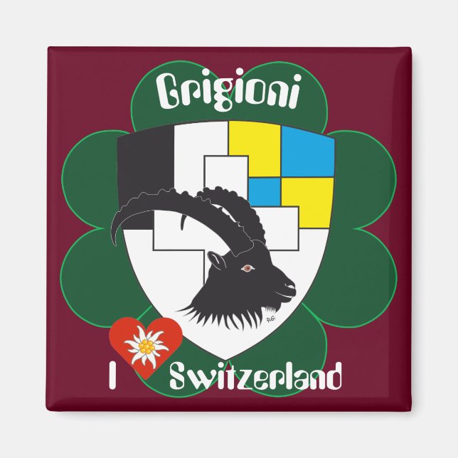 Grigioni Svizzera Magnet (Front)