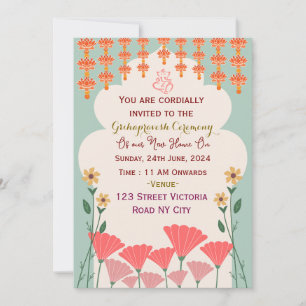 Grihapravesh Ceremony Invitations 