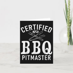 Grill Barbecue Grilling Certified Bbq Pitmaster Card