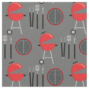 Grill BBQ Barbecue Chef Cooking Fabric