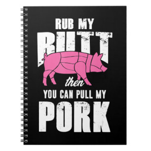 Grill BBQ Barbecue Pork Meat Grill Master Smoker Notebook