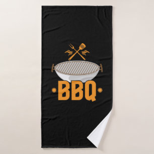 Grill BBQ Bath Towel