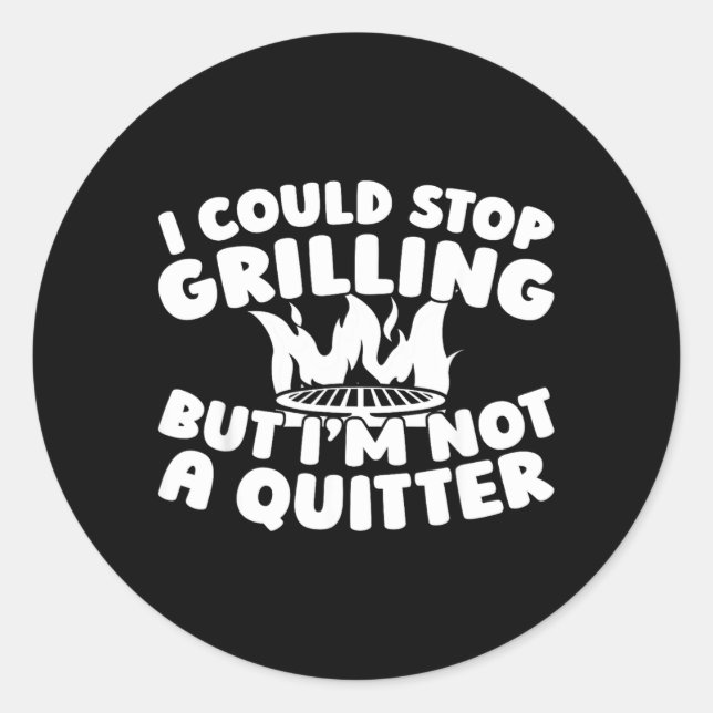 Grill Bbq - Grilling Grillmaster Barbecue Classic Round Sticker (Front)