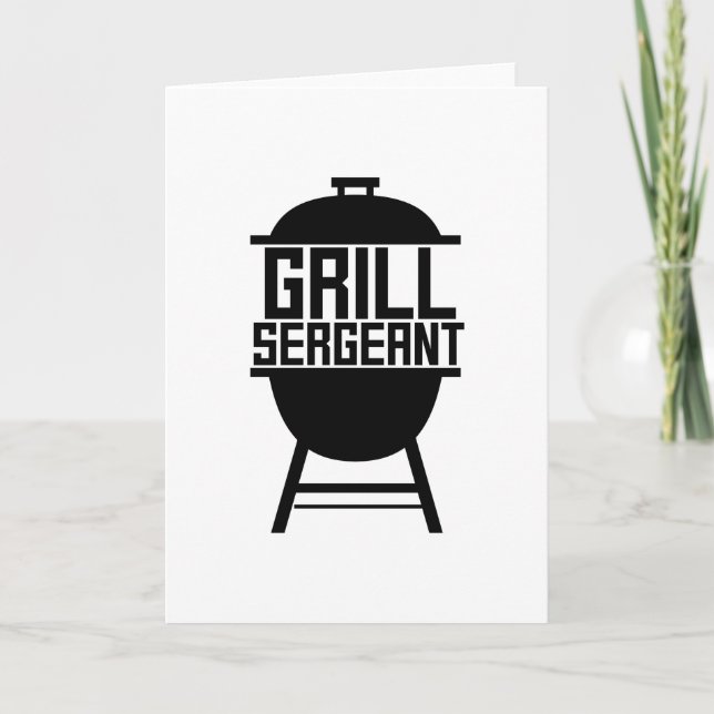 Grill BBQ Grilling Hobby Father's Day Gift Card (Front)