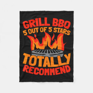 Grill Bbq Grillmaster - Grilling Barbecue 4 Fleece Blanket