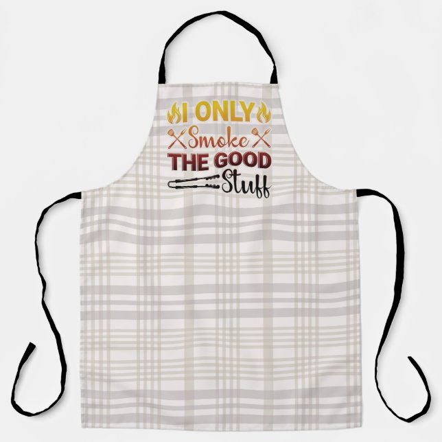 Grill BBQ Smoker All Over Print Apron (Front)