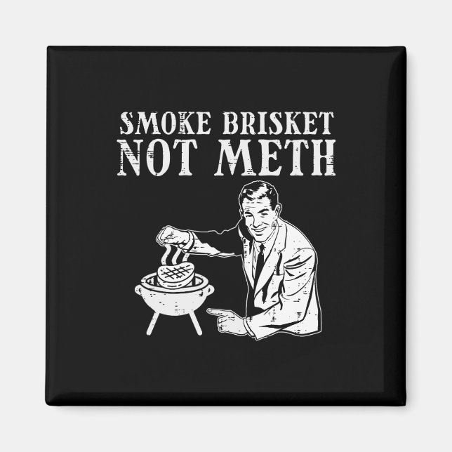 Grill Brisket Fun Bbq Barbecue Meat Grilling Maste Magnet (Front)
